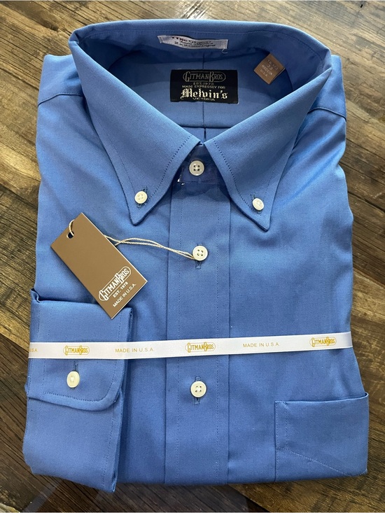 Gitman Brothers Other - Men's Button-Down Dress Shirt in Blue